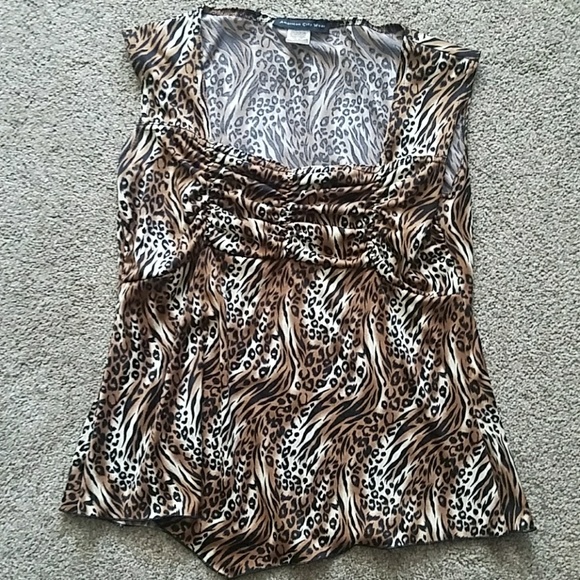 Leopard animal print blouse - Picture 1 of 3